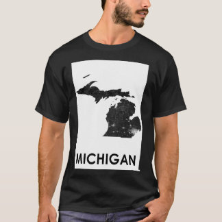 T-shirt Carte de la rue Michigan