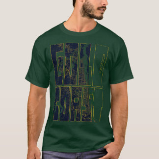 T-shirt Carte de la ville de Gold Coast, Queensland ami