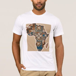 T-shirt Carte de l'Afrique - audacieux continent Abstrait