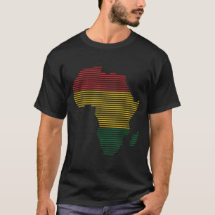 T-shirt Carte de l'Afrique Mois de l'histoire noire BLM Me