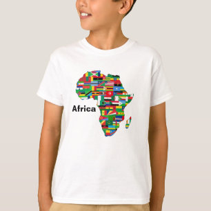 T-shirt Carte de l'Afrique pour enfants