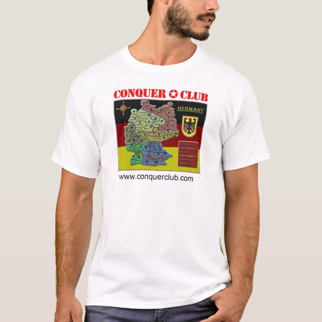 T-shirt Carte de l'Allemagne (Devant)
