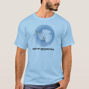 T-shirt Carte de l'Antarctique (géographie)