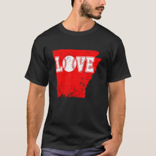 T-shirt Carte de l'Arkansas États-Unis Hommes Femmes Enfan