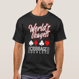 T-shirt Carte de lecteur de Cribbage Jeu Commission Okayes
