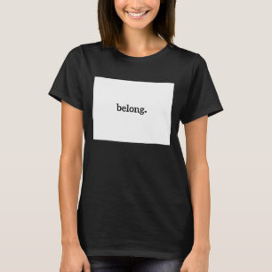 T-shirt Carte de l'état du Colorado Coeur Belong