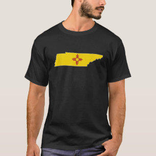 T-shirt CARTE DE L'ÉTAT DU TENNESSEE NOUVEAU MEXIQUE NM Dr