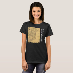 T-shirt Carte de l'Irlande antique