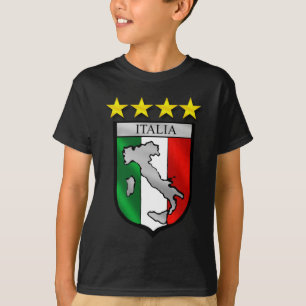 T-shirt carte de l'Italie de drapeau de l'Italie de