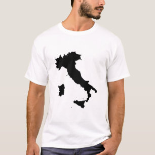 T-shirt Carte de l'Italie en forme