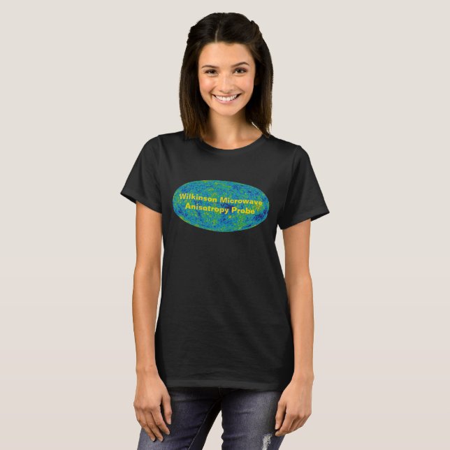 T-shirt Carte de l'univers de la sonde à micro-ondes WMAP (Devant entier)