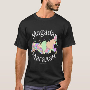 T-shirt Carte de Magadan Russie