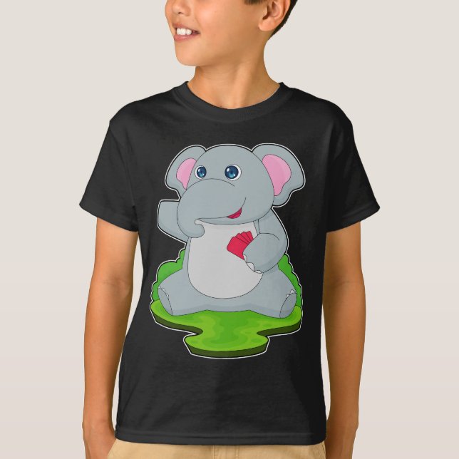 T-shirt Carte de poker Elephant (Devant)