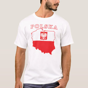 T-shirt Carte de Polska avec Eagle
