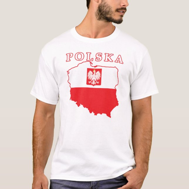 T-shirt Carte de Polska avec Eagle (Devant)