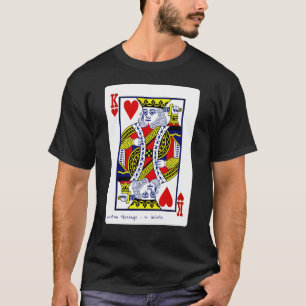 T-shirt Carte de pont King of Hearts