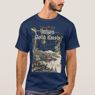 T-shirt Carte de ruée vers l'or du Yukon 18961899