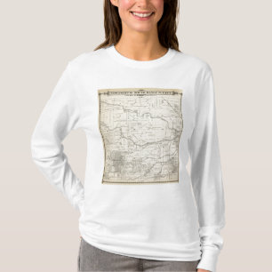 T-shirt Carte de section de T18S R25E Tulare County