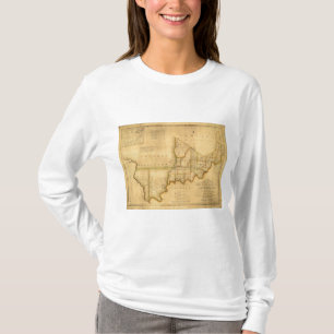 T-shirt Carte de Shelton et de Kensett de l'état de
