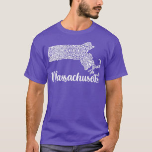 T-shirt Carte de style mandala décoratif patriotique du Ma