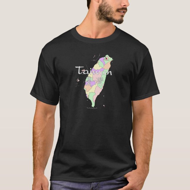 T-shirt Carte de Taïwan (Devant)