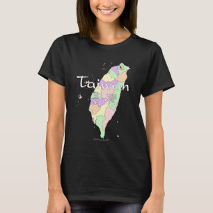 T-shirt Carte de Taïwan
