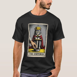 T-shirt Carte de tarot de chat L'Empereur Amateur de chat 