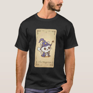 T-shirt Carte de tarot de chat mignon Le Magicien -  Tarot