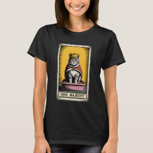 T-shirt Carte de Tarot de Chat Sifflement Majesté Boîte à