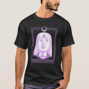 T-shirt Carte de Tarot Grande Prêtresse Gothique Pastel So