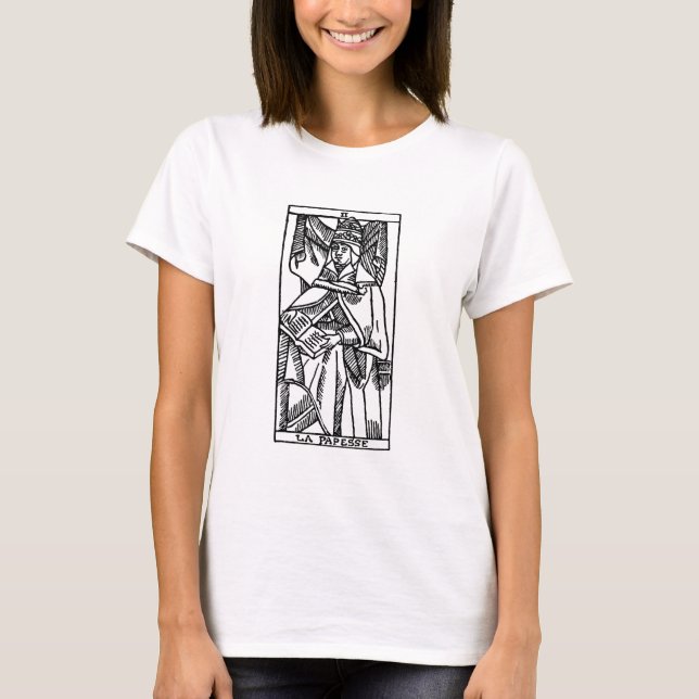 T-shirt Carte de tarot : Le Popess (Devant)