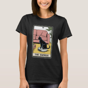 T-shirt Carte de tarot L'Impératrice Chat sur aspirateur r