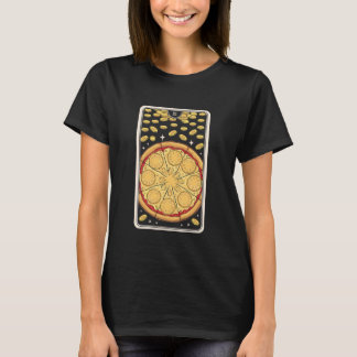 T-shirt Carte de tarot Pizza et Ananas Design Les Amoureux