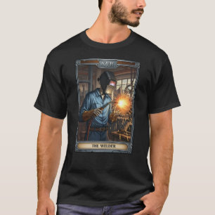 T-shirt Carte de tarot squelette de soudure