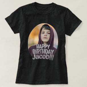 T-shirt Carte de vœux d'anniversaire personnalisée moderne