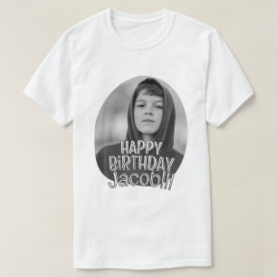 T-shirt Carte de vœux d'anniversaire personnalisée moderne