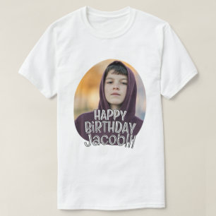 T-shirt Carte de vœux d'anniversaire personnalisée moderne