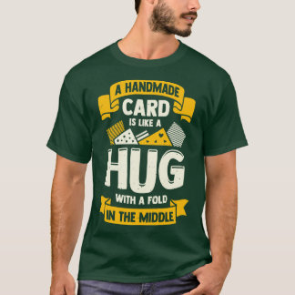 T-shirt Carte De Voeux Fabriquant Une Plaque Fabriquée À L