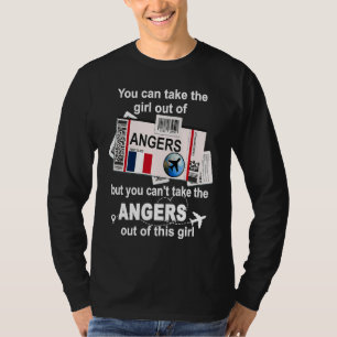 T-shirt Carte d'embarquement d'Angers  Fille d'Angers  Ang