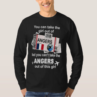 T-shirt Carte d'embarquement d'Angers  Fille d'Angers  Ang