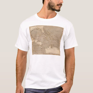 T-shirt Carte des Antilles par Arrowsmith