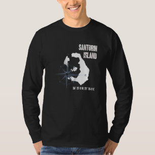 T-shirt Carte des coordonnées de la mer Méditerranée de l'