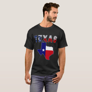T-shirt Carte des drapeaux avec le Texas