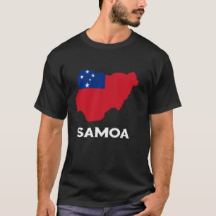 T-shirt Carte des Samoa Fierté samoane Drapeau samoan Raci