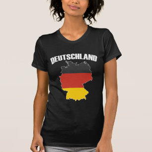 T-shirt Carte Deutschland - Drapeau allemand - Allemagne V