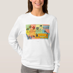 T-shirt Carte d'hôtel LocationsCA de Fred Harvey à KS