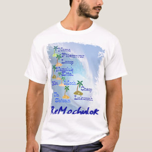 T-shirt Carte d'îles de Mortlock