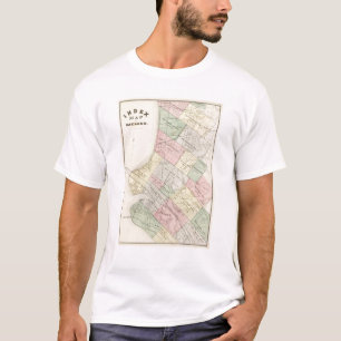 T-shirt Carte d'index d'Oakland
