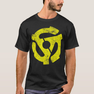 T-shirt Carte Dj Record Vinyl Tourne-disque 45 Tr/Min