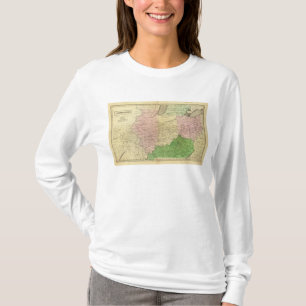 T-shirt Carte d'Olney d'États Occidentaux
